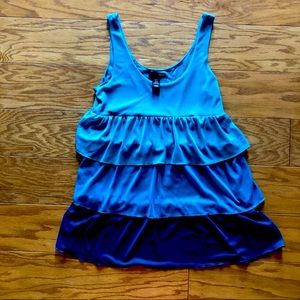 H&M ombré ruffle tank - EUC!